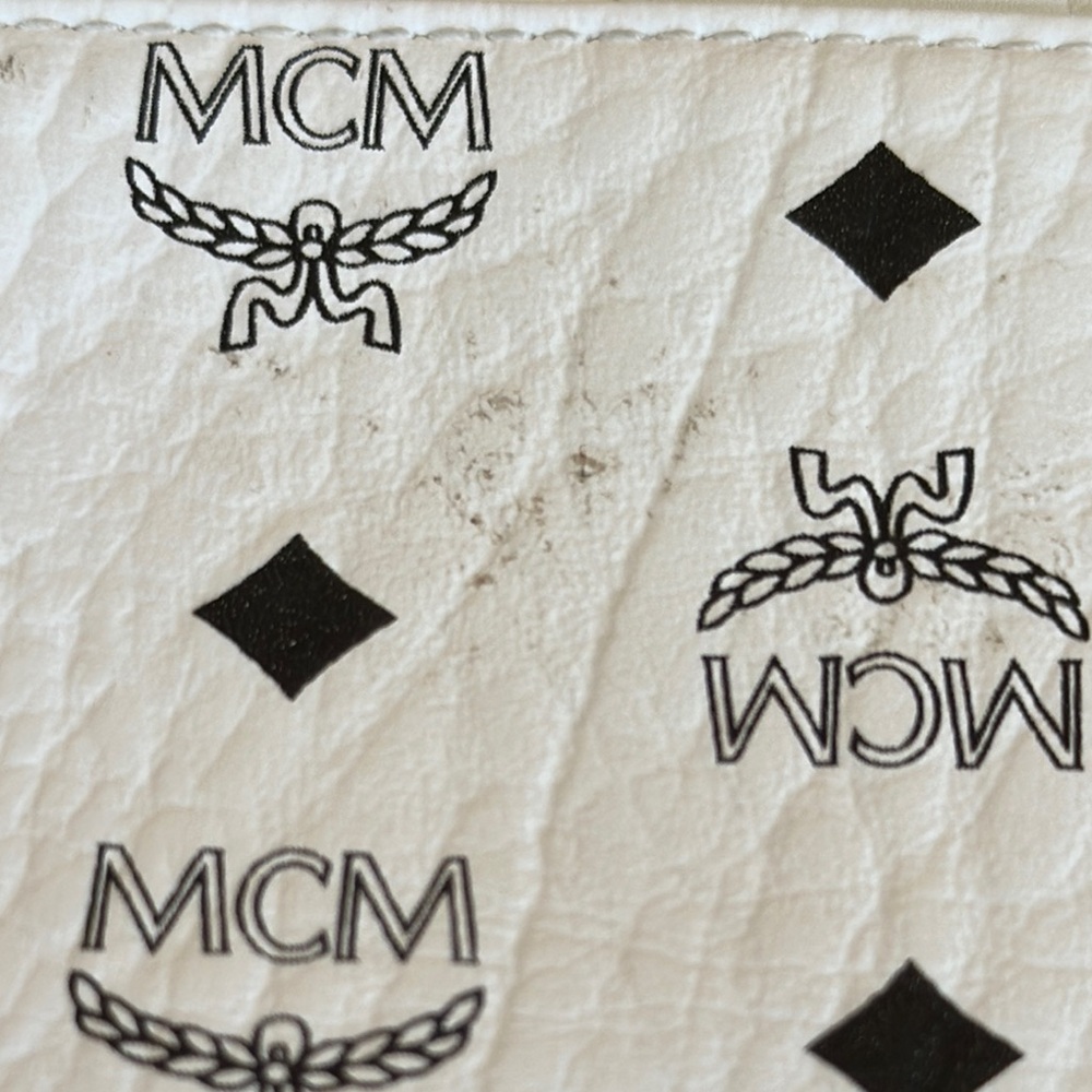 MCM White Leather Wallet - Picture 3 of 10